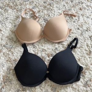 Bundle of two VS Pink push up bras!
